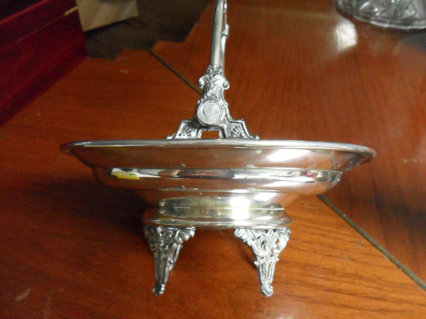 Victorian bride basket by E.G. Webster & Brother New York silverplate original