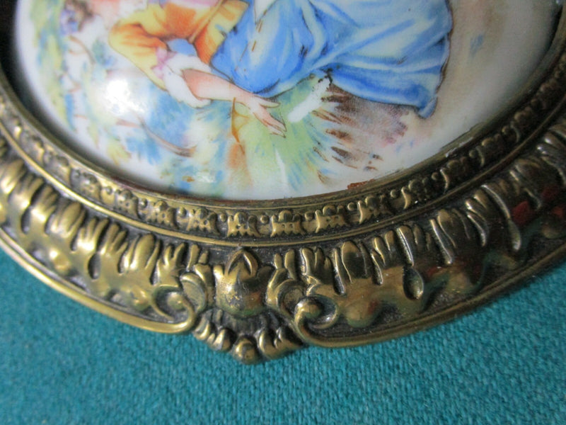 CERAMIC HAND PAINTED FINIAL CRIES ON LONDON LIMOGES FRAGONARD PICK 1
