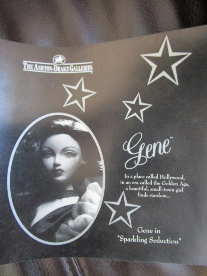 1980s ASHTON DRAKE  DOLL BY GENE "SPARLING SEDUCTION" 15" NIB Tags & CERTS