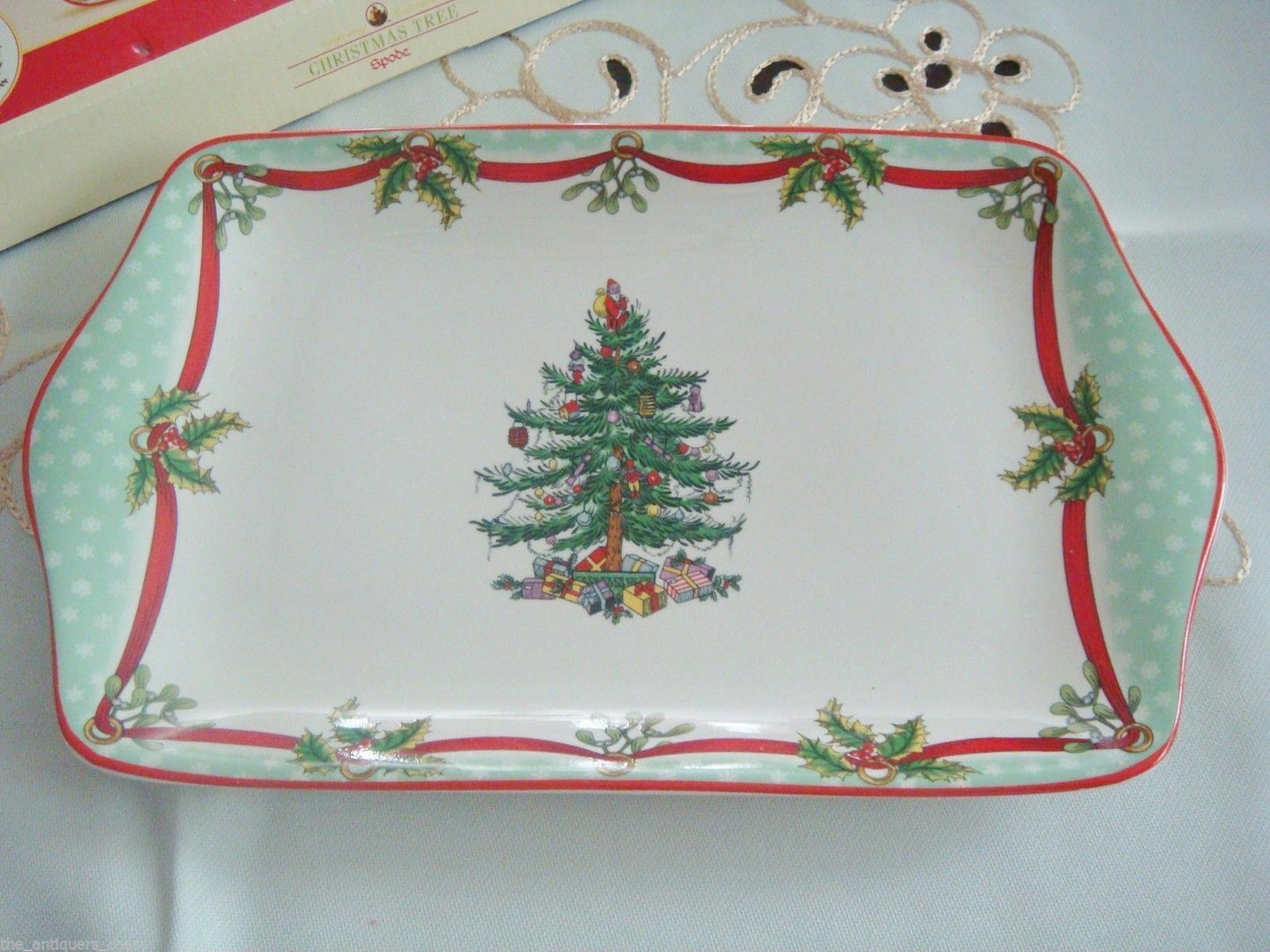 LENOX HOLIDAY CHRISTMAS TRAY AND TRIVET SERVERS ORIGINAL PICK1 ^^