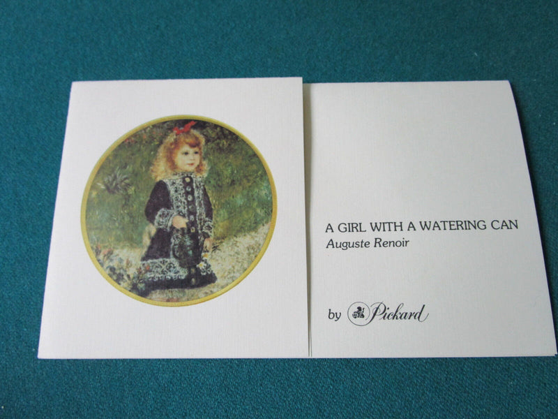 THE CHILDREN OF RENOIR COLLECTOR PLATE GIRL WITH WATERING CAN NIB