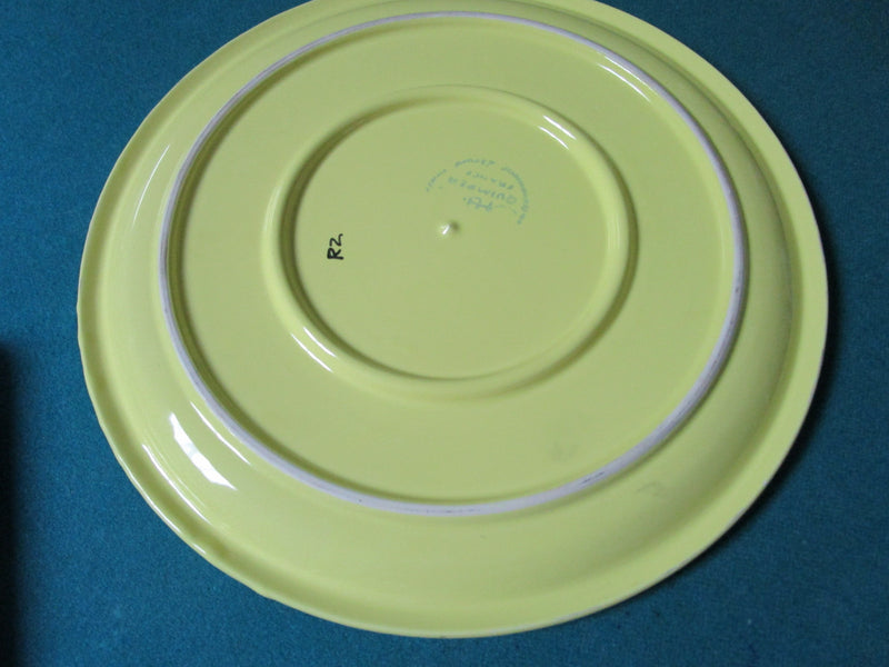 Hb Quimper France Round Trivet He Decor 11 1/2" C1980s