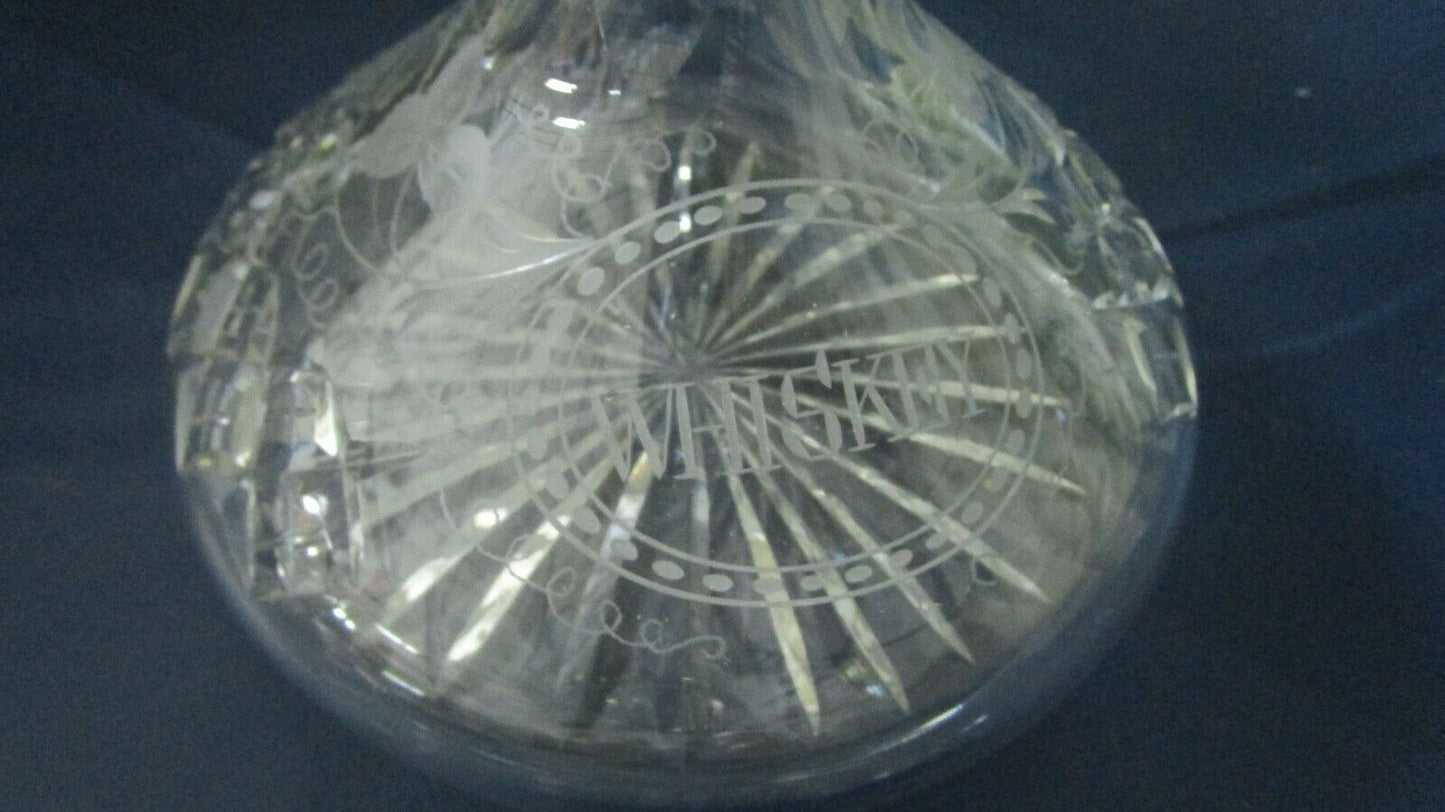 THOMAS WEBB CRYSTAL WHISKEY SHIP DECANTER 11 1/2" NEW IN BOX