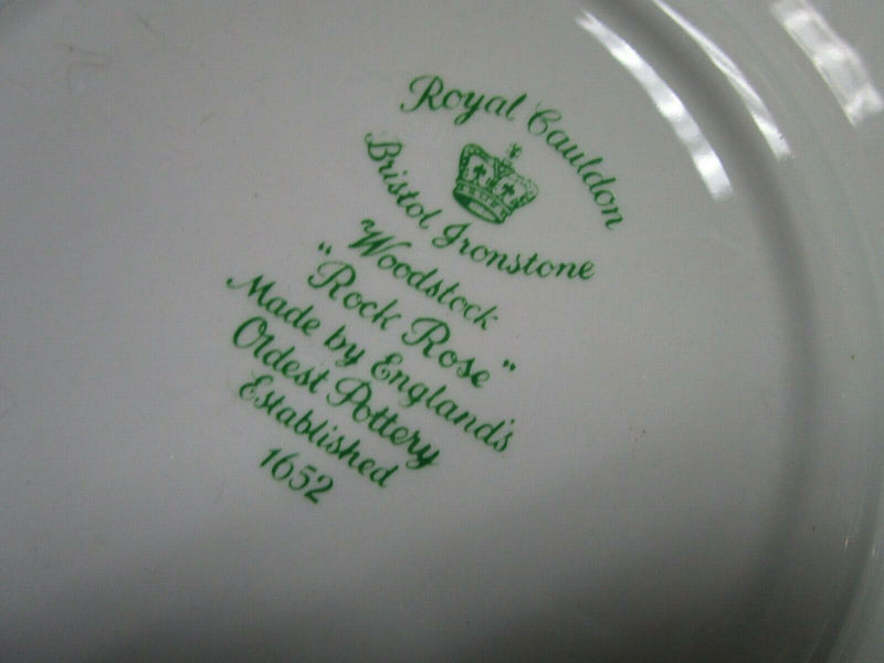 Royal Cauldon England 4 Dinner Plates Bristol Ironstone Woodstock Pick 1 Set