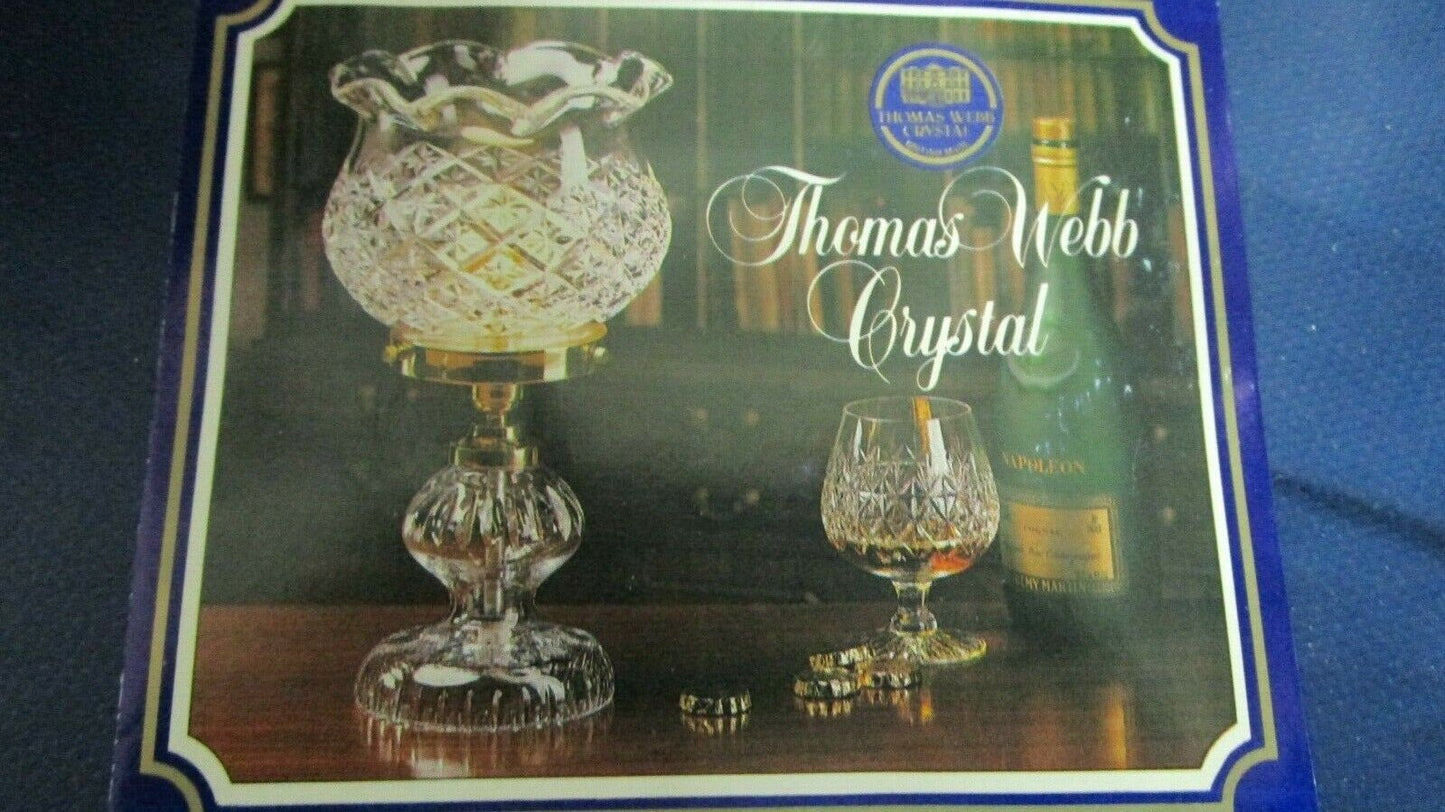 THOMAS WEBB BRITISH CRYSTAL MUG NEW IN BOX