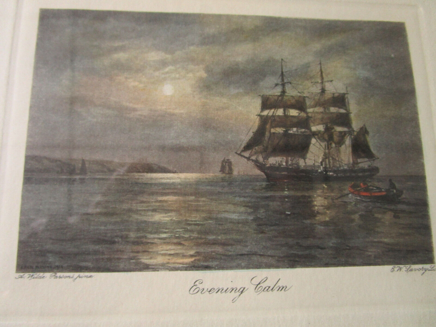 ANTIQUE 3 LITHOGRAPH BY Arthur Wilde PARSONS (1854-1931) PRINTED BY E.W. SAVORY