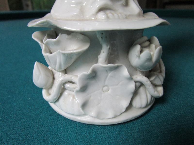 ANTIQUE CHINESE BLANC DE-CHINA SCULPTURE FIGURINE 12" [*3]