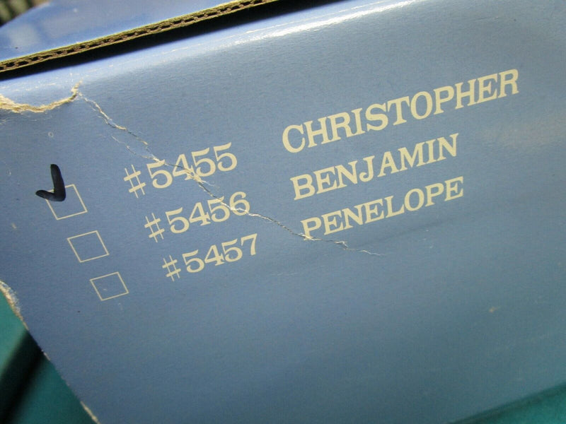 1990s  RAIKES BEARS ORIGINAL FROM ROBERT RAIKES DOLL BENJAMIN 16"  certs