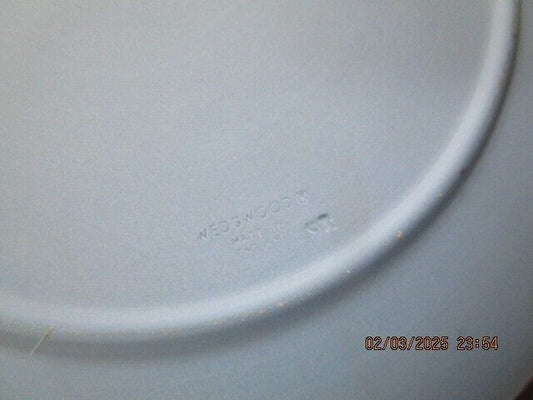 “Wedgwood" Blue Jasperware  England 2 Collector Plates Christmas
