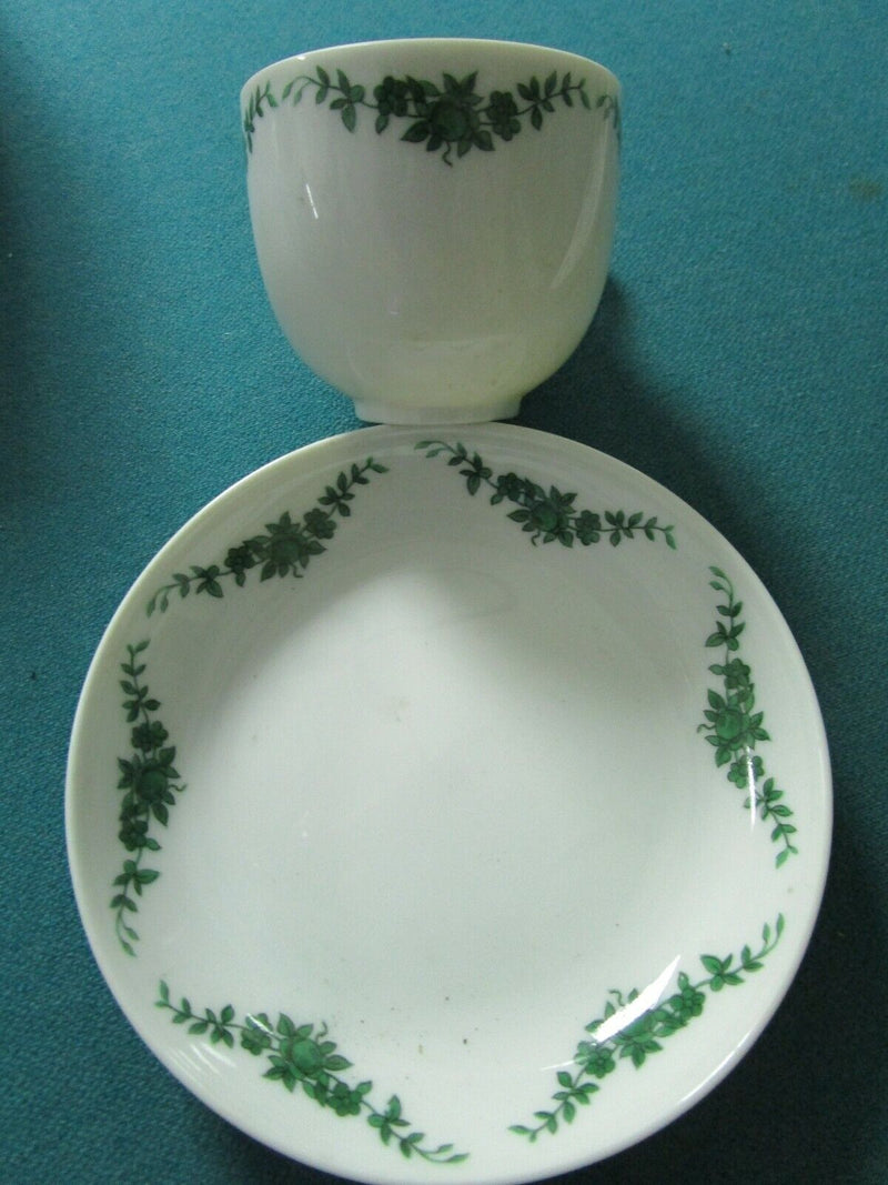 Fustenberg Germany Green Floral Swag Set Coffee Pot- Cups- Saucers- [84C]