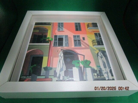 ANNE DU PLANTY FRANCE FRAMED LITHOGRAPH SIGNED ON PLATE ON HARMONY LAQUE FRAME