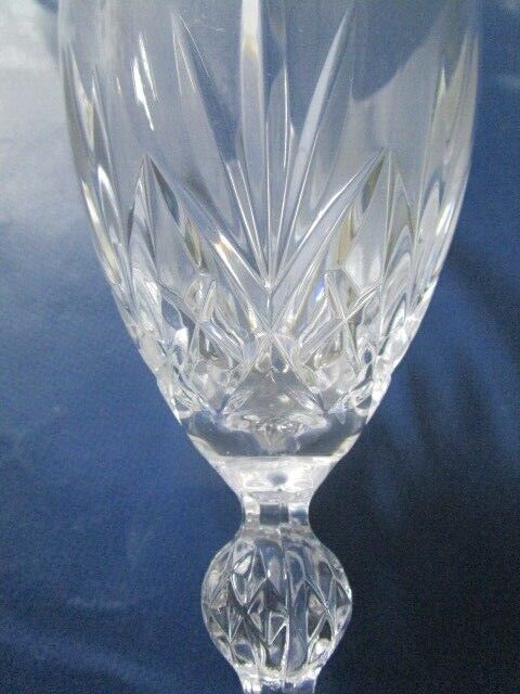 BOHEMIAN CRYSTAL CUT BALL STEM WINE WATER CHAMPAGNE GLASSES GLASSWARE PICK one