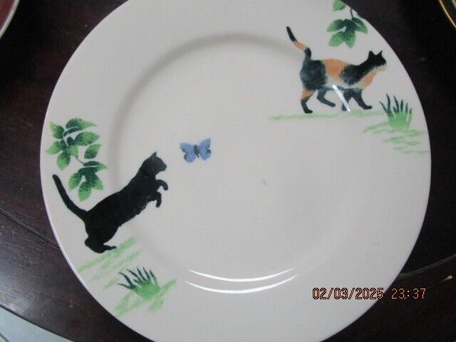 JANE AND STEPHEN BAUGHAN ENGLAND OLLECTOR PLATE CATS 10.50"