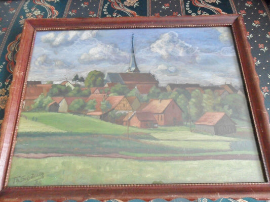 Th. Schallio 1932 Oil painting, 15 x 11 /12