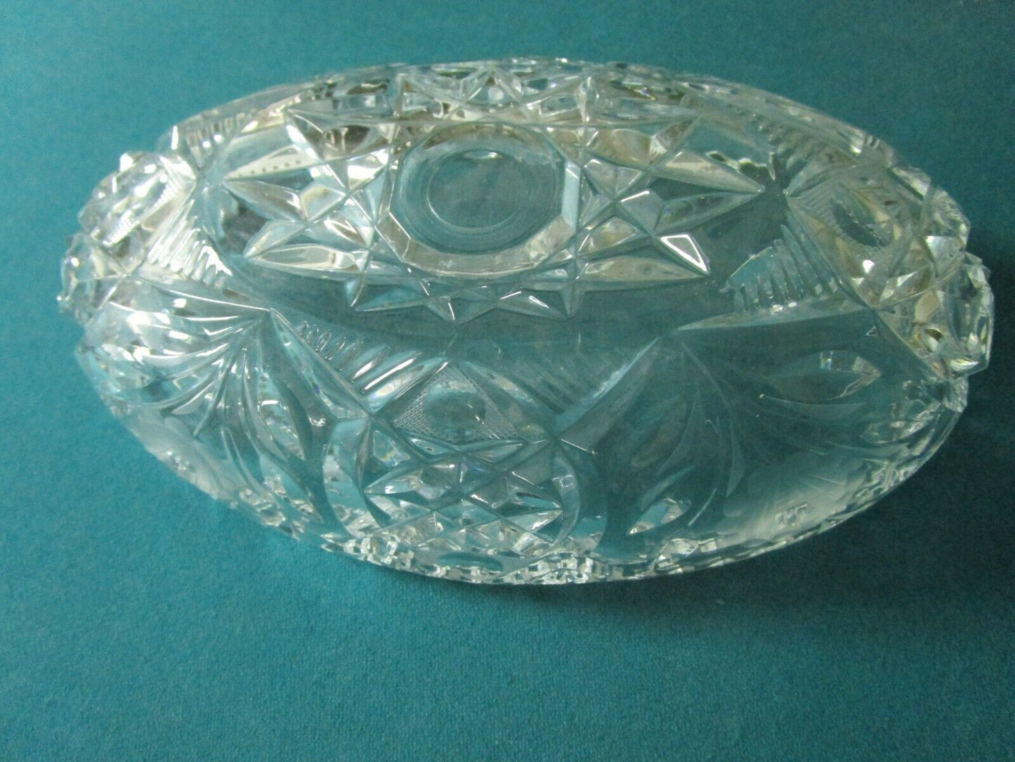 AMERICAN BRILLIANT PERIOD OVAL BOAT BOWL  3X 10 X 6"