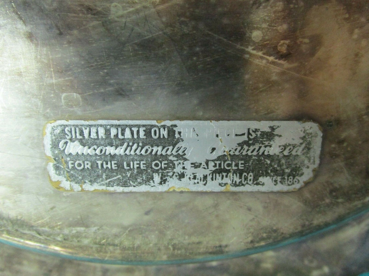 W & S Blackinton Silver Plate Meat Tray # 872, 22" by 16" original