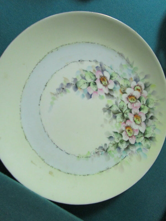 TRESSEME & VOGH LIMOGES FRANCE FLORAL TRAY  12 1/4"