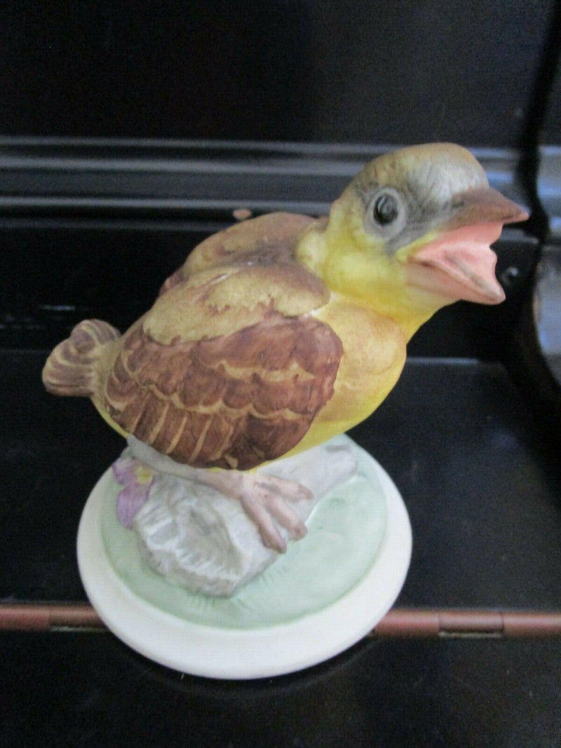 BOEHM CERAMIC BABY BIRDS SCULPTURES FLEDGLING, ROBIN, GOLDFINCH,  CRESTED PICK 1