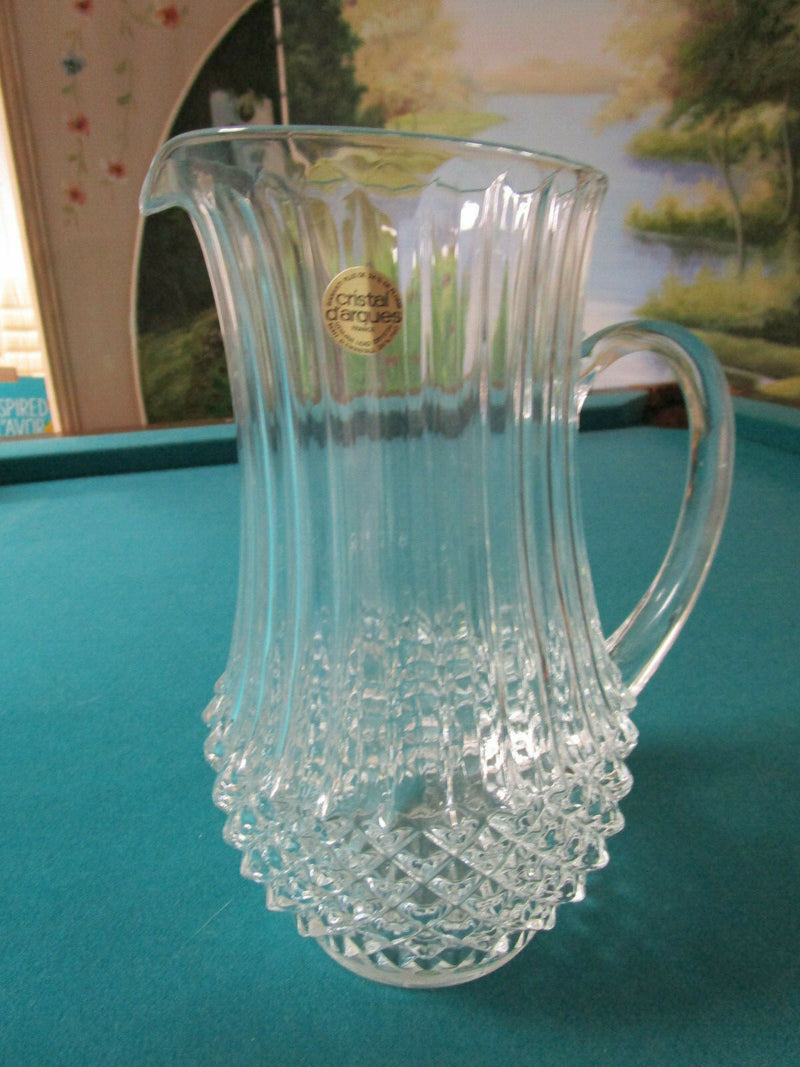 CRYSTAL PITCHERS, MARQUIS WATERFORD, BACCARAT, CRYSTAL D'ARQUES BLOCK -PICK 1