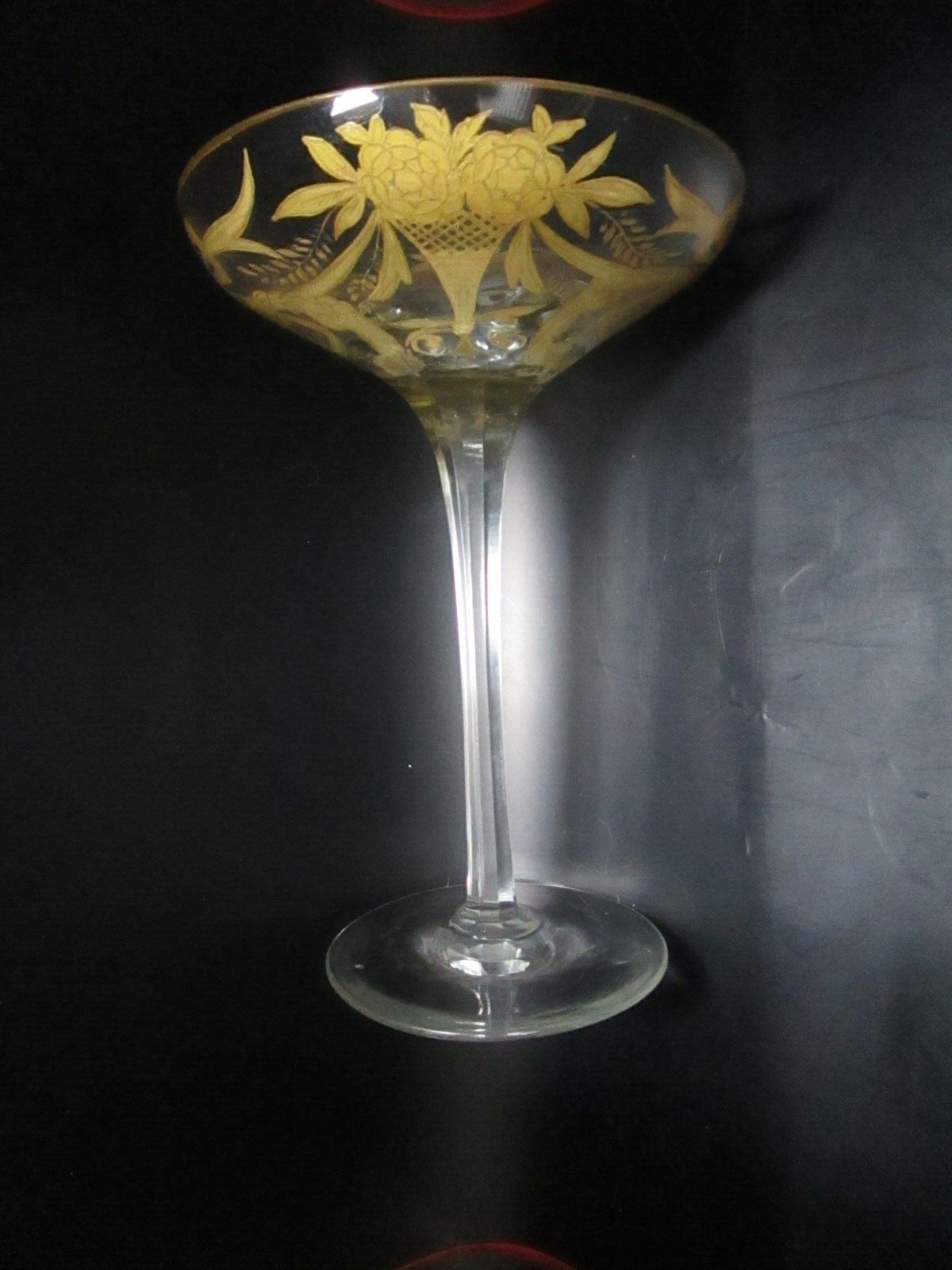 MOSER crystal glass compote 7"