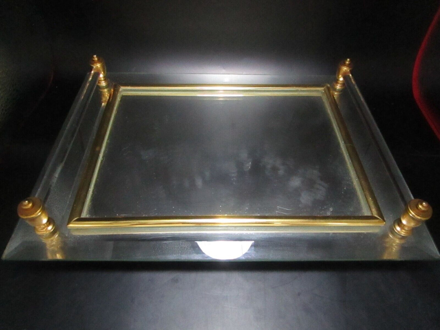 MIRROR VANITY TRAY MADE IN ITALY 10 X 8"