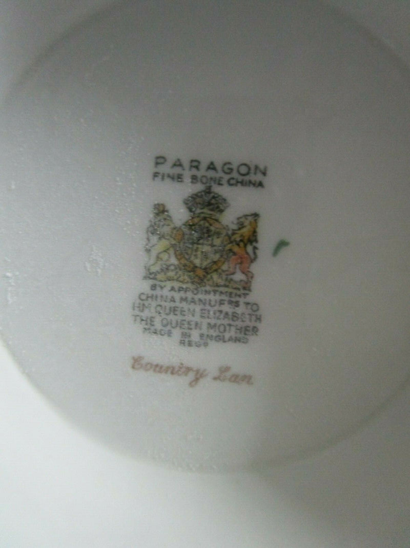 Paragon England Tea Pot Cups Saucer Creamer Cake Plate Country Lane [140g]