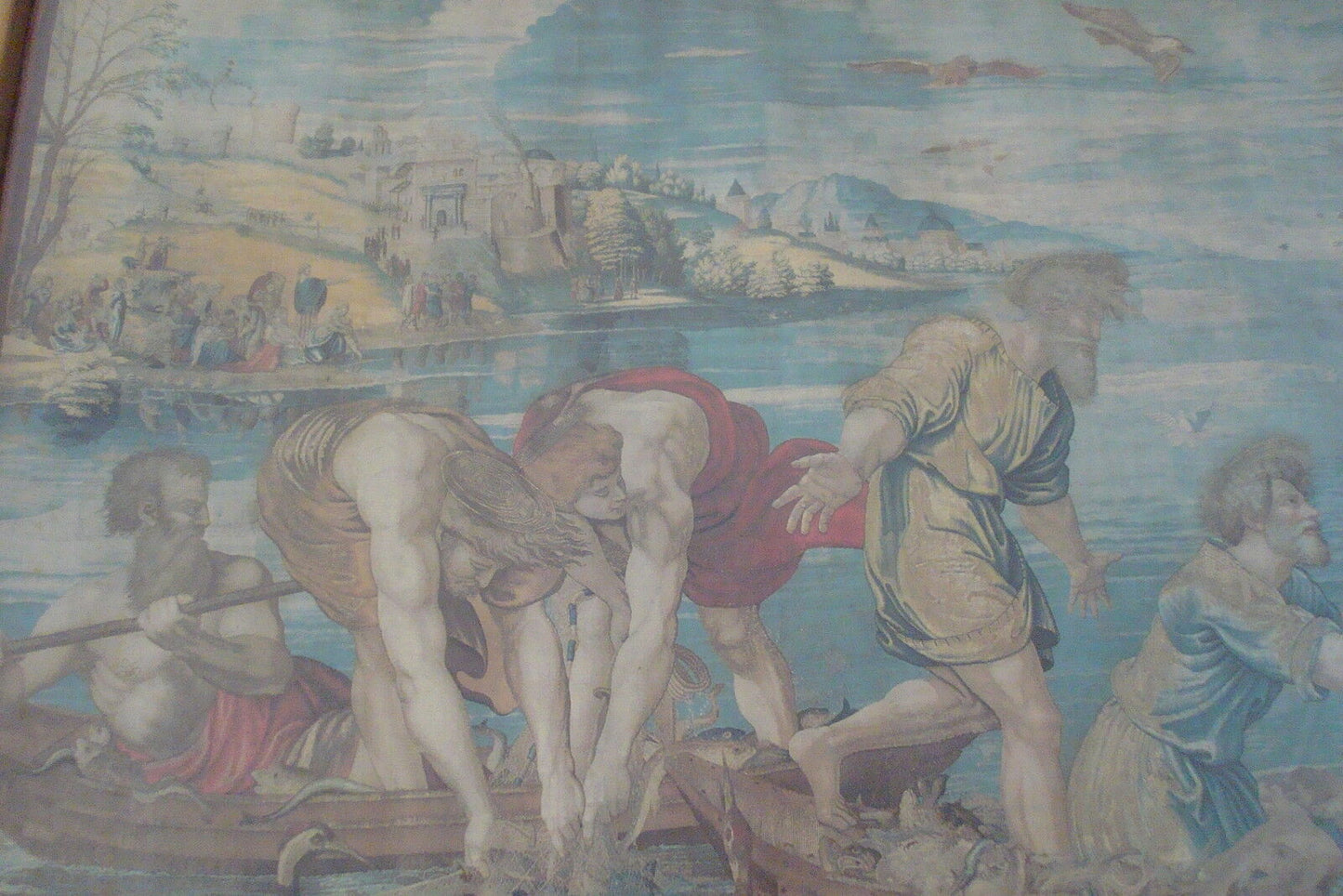 The Miraculous Draught of Fishes by Raphael 1519,framed print,Vatican Collection