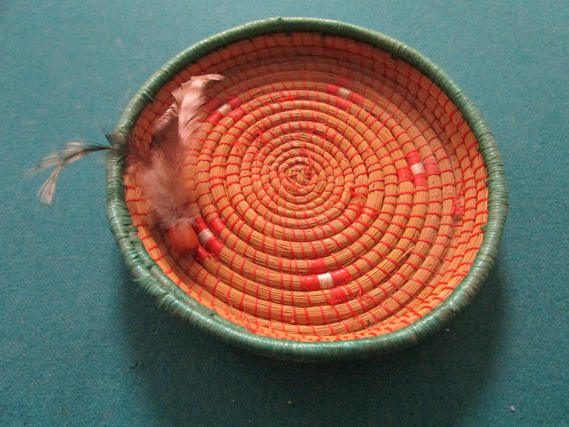 Handwoven Wicker Basket Covered Basket Made In Kenya Zulu Tribe  Africa Pick One