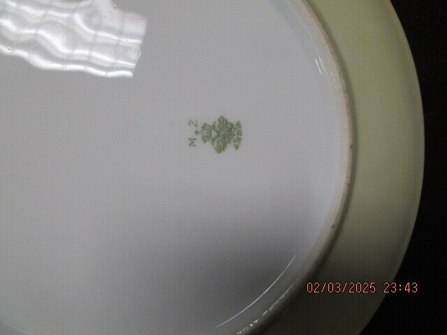 German Floral Curio Plates 7.75" Favorite ^^