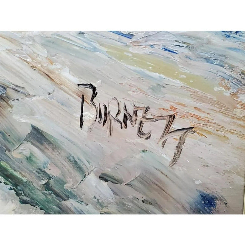 Caroline Currie Burnett American artist OIL PAINTING PARIS STREET