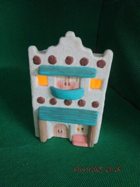 AMERICAN WESTERN POTTERY CANDLEHOLDER PUEBLA HOUSE [170E]