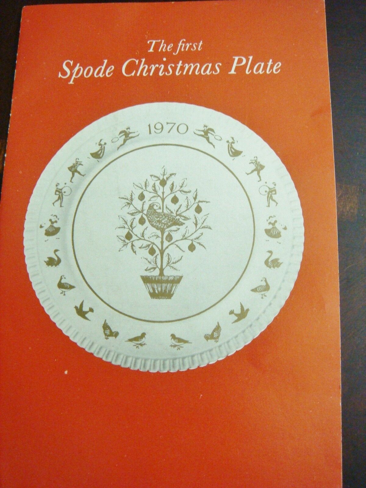 The First Spode Christmas Plate limited edition 1970 NIB made in England, [2]