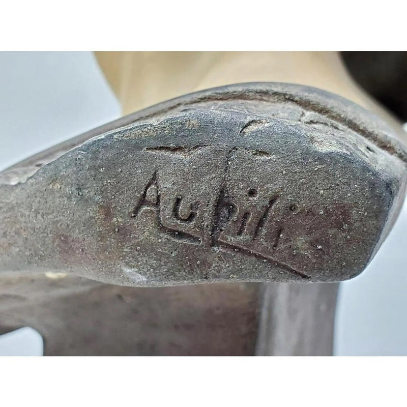 Richard Aurili GLADIATOR MARBLE BUST  'Ave Caesar, Morituri te salutan'  C1900