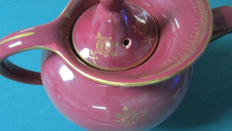 Hall Purple Pink Teapot With And Without Gold, Pick One ^^