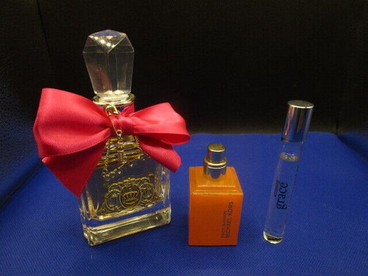 TESTER VIVA LA JUICY EAU DE PERFUME -M. KORS EXOTIC BLOSSOM -AMAZING GRACE PICK1