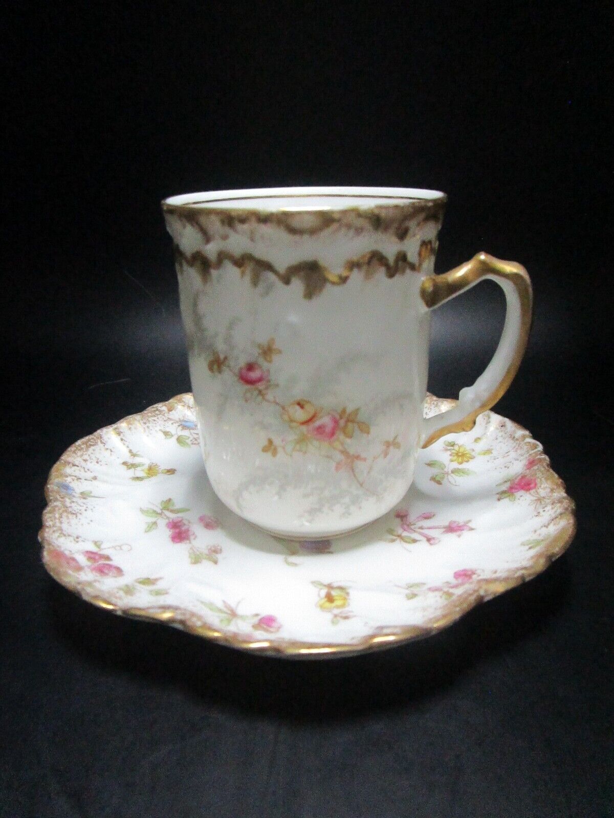 J Mc D & S Co Mintons coffee cup and Points saucer antique