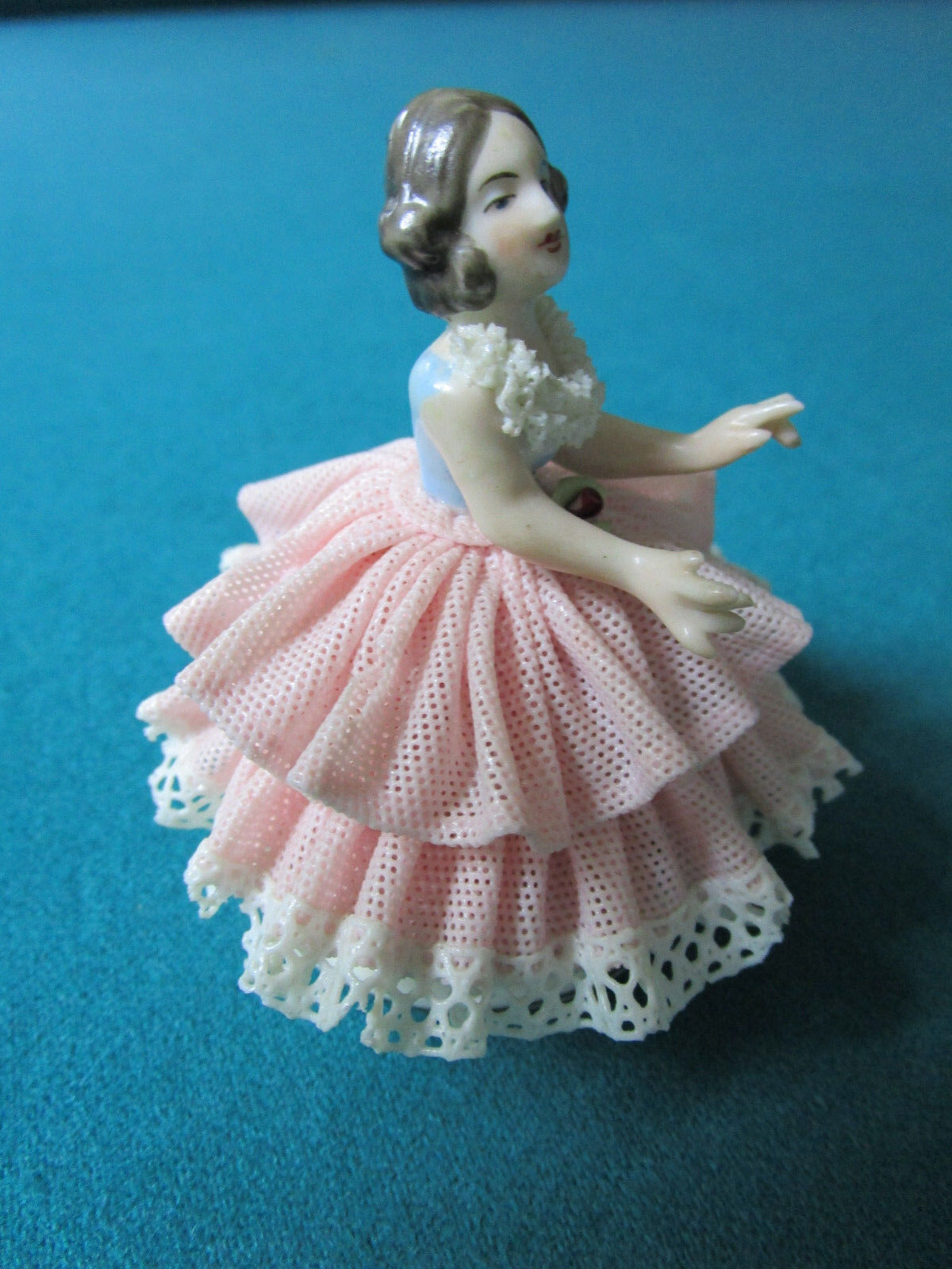 Wilhelm Rittirsch Dresden Lace Figurine Ballerina ORIGINAL