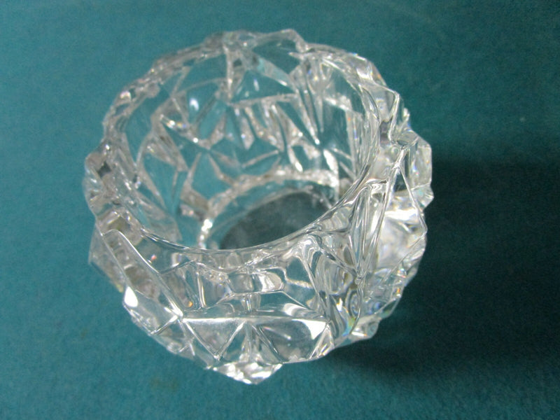 TIFFANY CRYSTAL PAPERWEIGHT CUBE DIAMOND SHAPE AND VOTIVE CANDLE HOLDER PICK 1