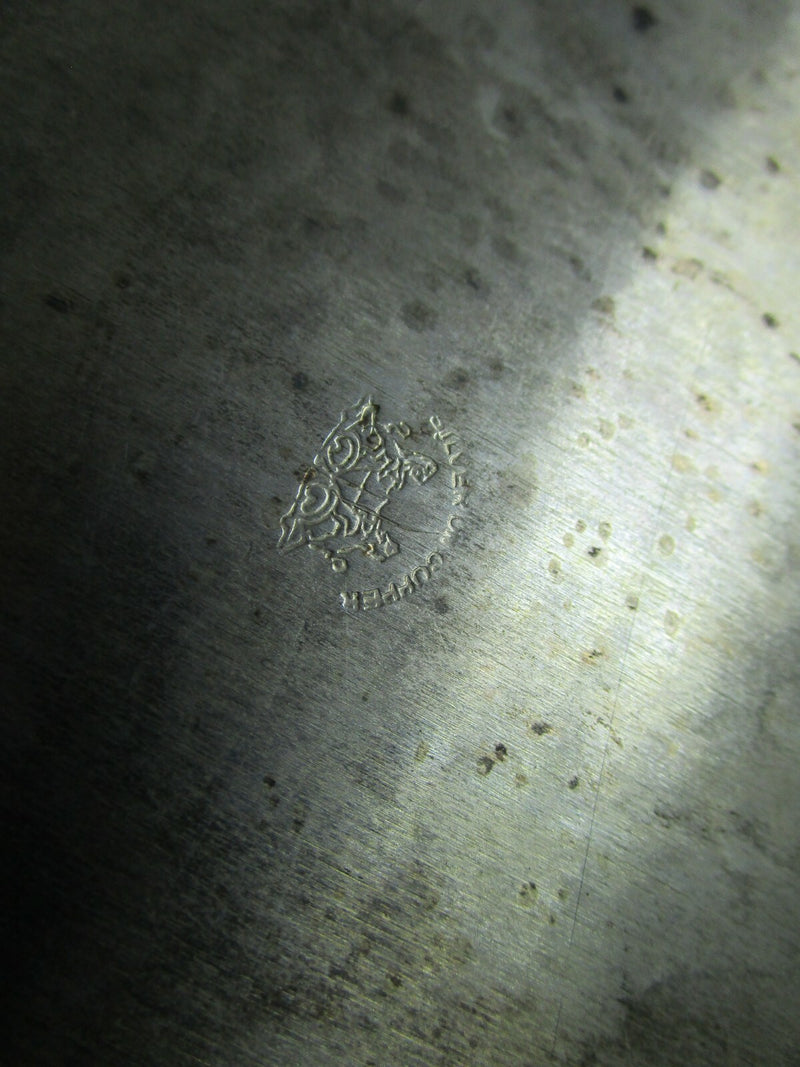 Antique Silver On Copper English Tea And Coffee Set With Tray 5 Pcs