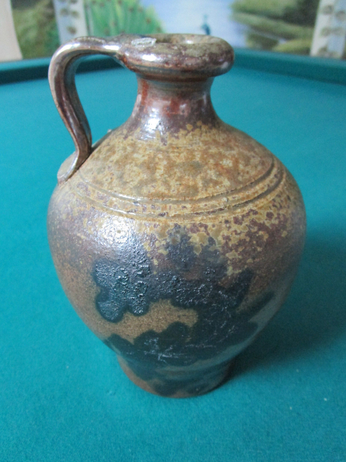 Bizen ware JAPANESE  JINDO OF BIZEN JAR 7 X 4"