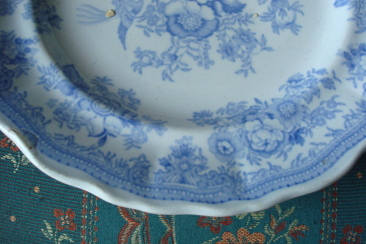 Brough & Blackhurst 1880s "Asian Pheasants" pattern china dinner plate[4mulber]