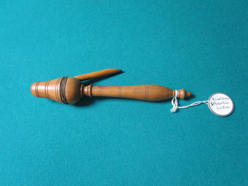 SCHOOL  ATTENTION GETTER 1940s WOOD HAND MADE ^^^