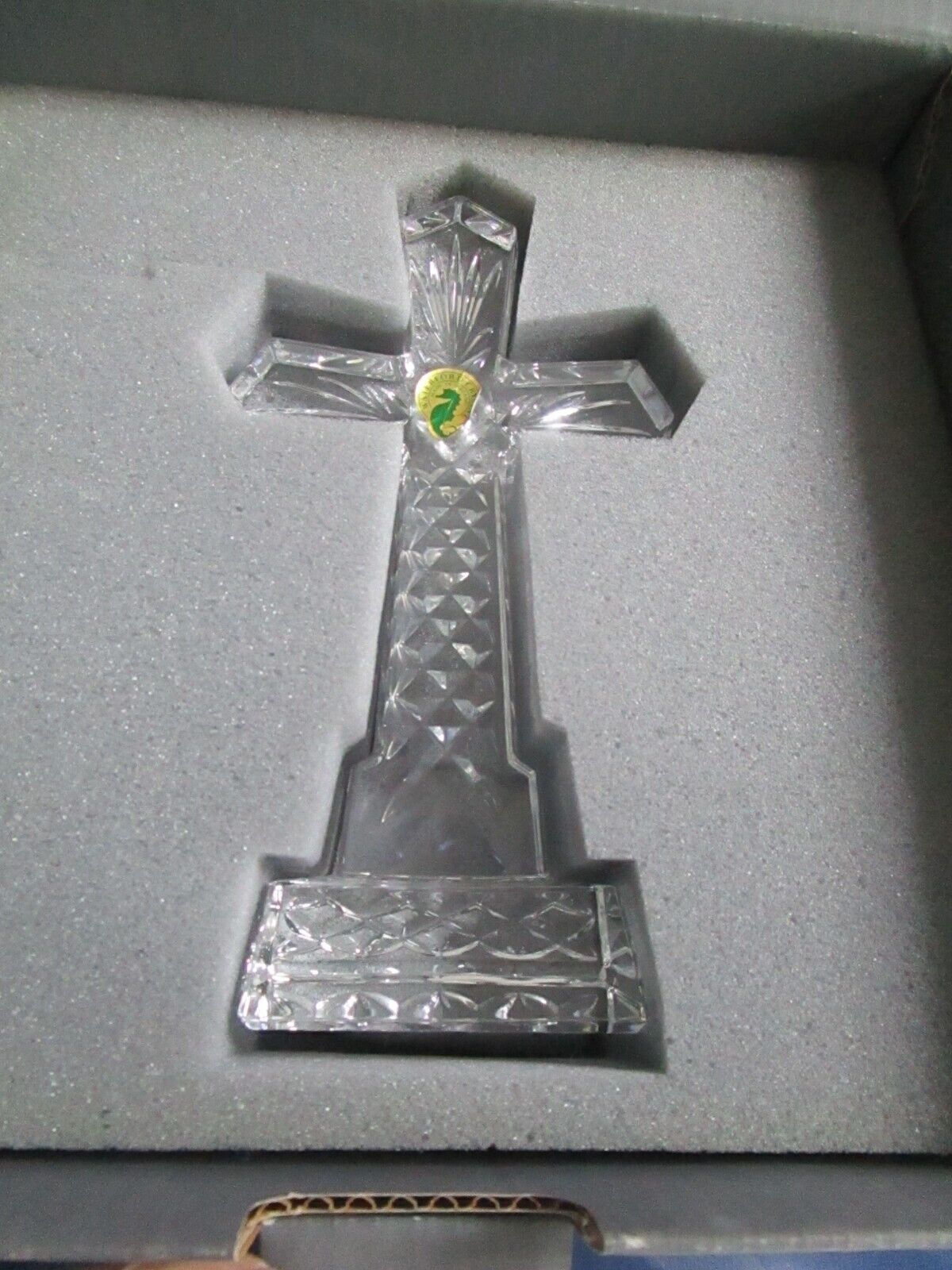 Waterford Medieval Cross crystal 8.25" new