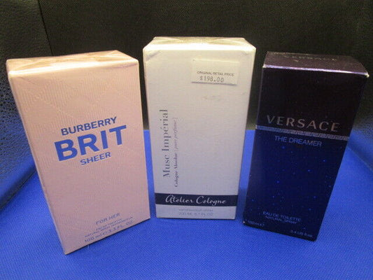 VERSACE THE DREAMER - BURBERRY BRIT SHEER - ATELIER COLOGNE MUSE IMPERIAL PICK1