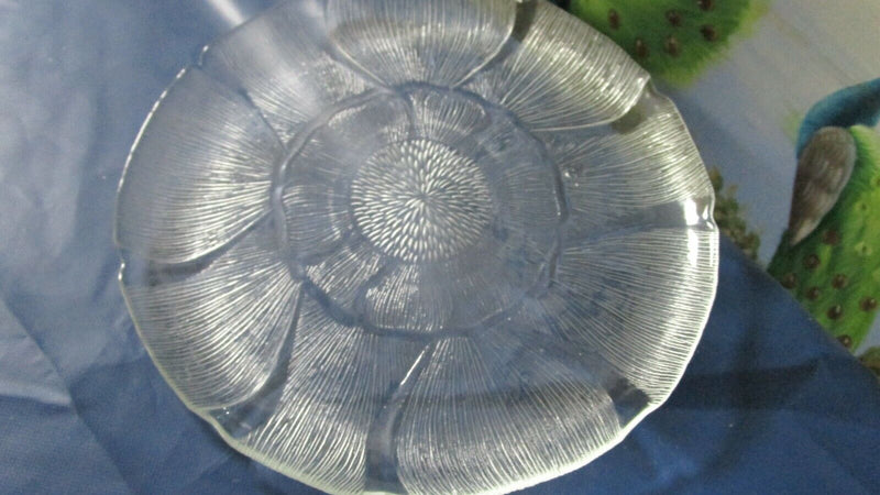Arcoroc FRANCE Seabreeze Swirl SPIRAL FLEUR FLORAL CHEESE TRAY PLATTER 13" PICK1