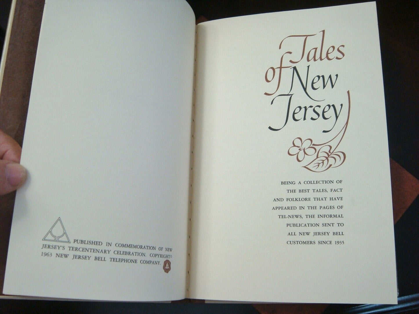 Vintage Book Tales of New Jersey NJ Bell Telephone Company 1963 NEW