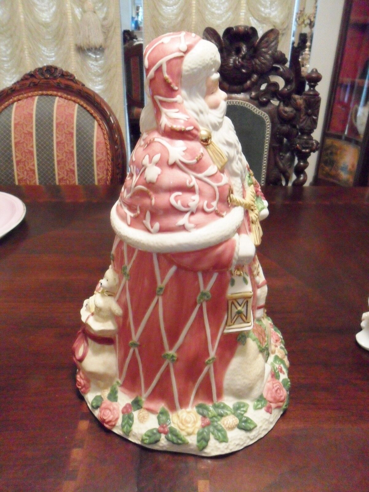 2001 Royal Albert "Seasons of Colour Santa Cookie Jar" 14" tall[a5]