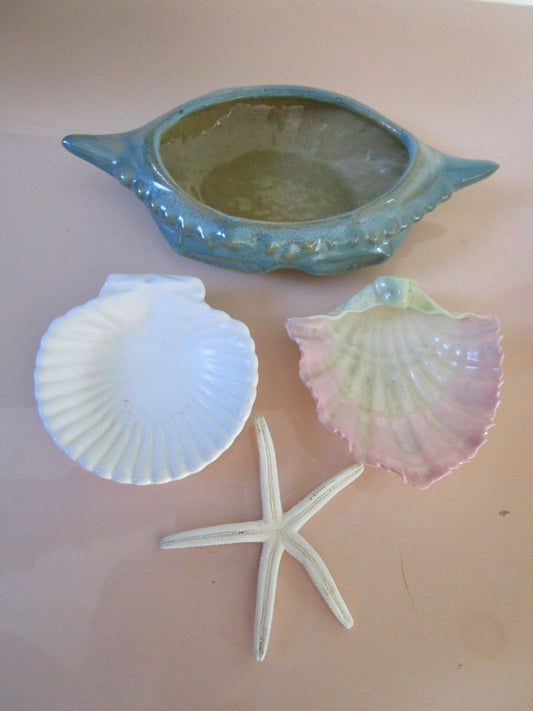 SEA WORLD PIECES 3 PIN DISHES AND STAR 4PCS RARE [170J]