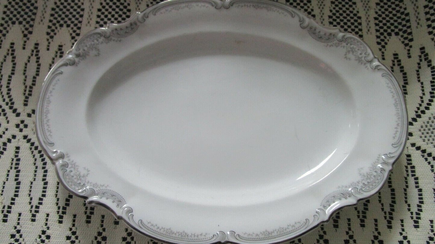 HUTSCHENREUTHER SYLVIA gold/ platinum BOWLS  OVAL ROUND  TRAYS GRAVY BOAT PICK 1