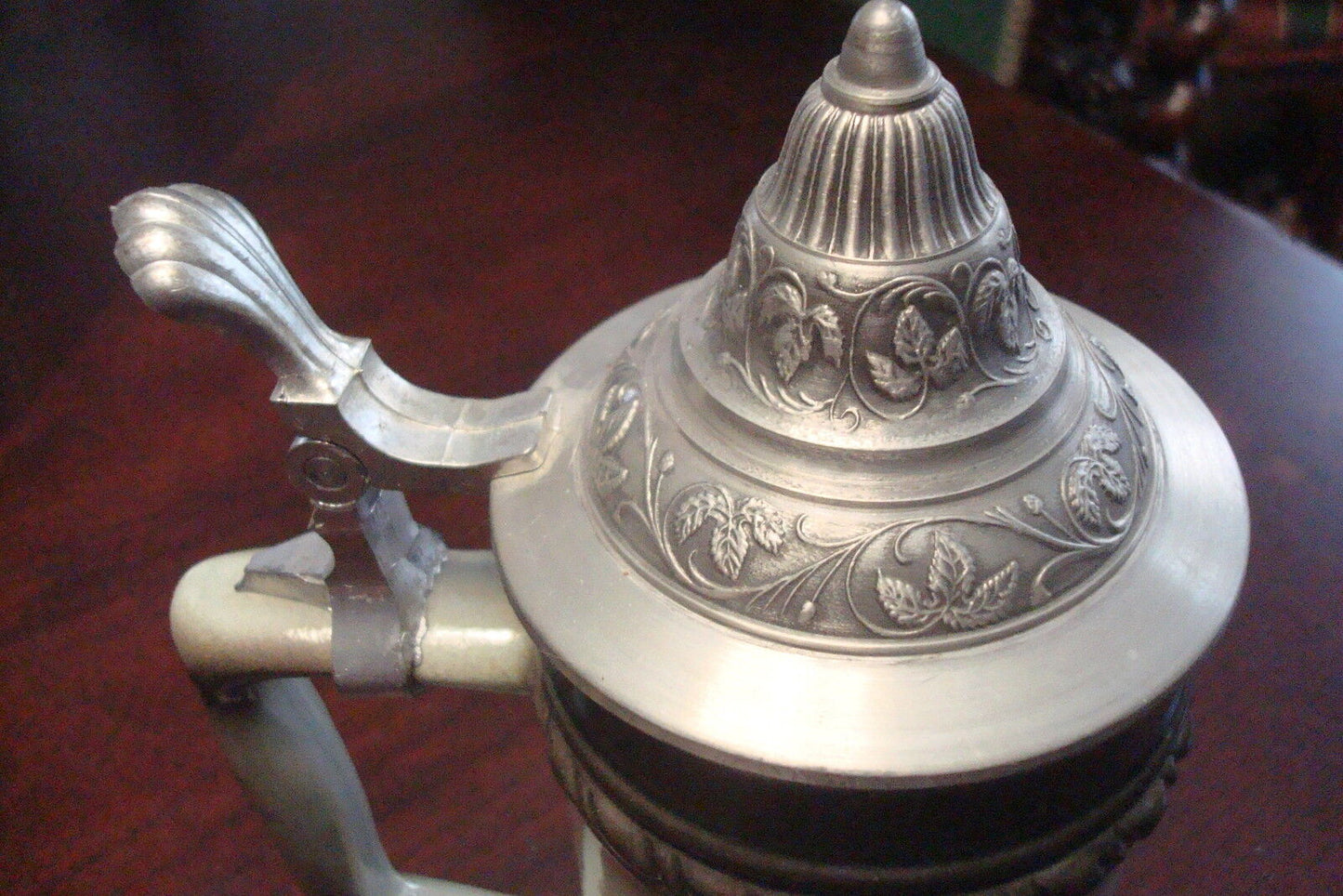 Zöller & Born Beerstein, pewter lid, marked [6]